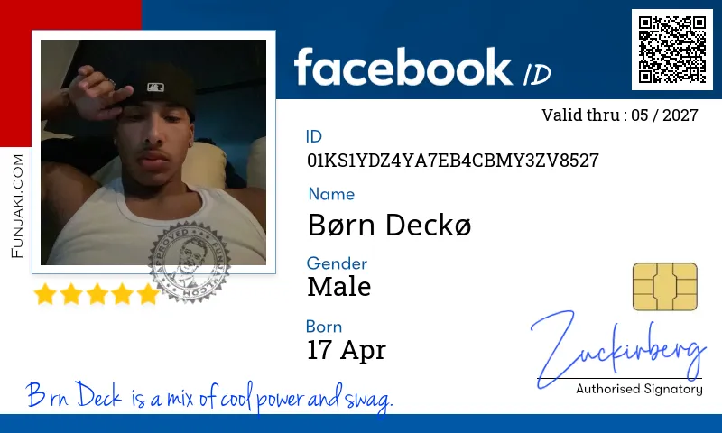Facebook ID Card