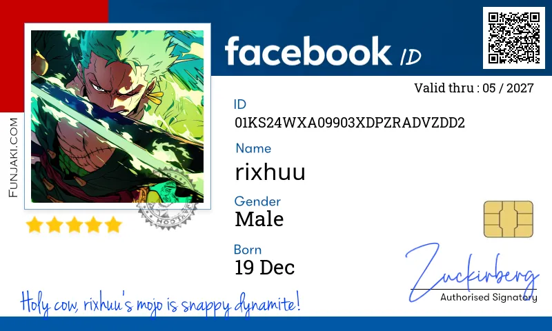 Facebook ID Card