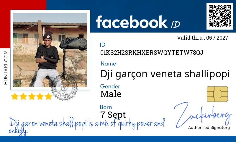 Facebook ID Card