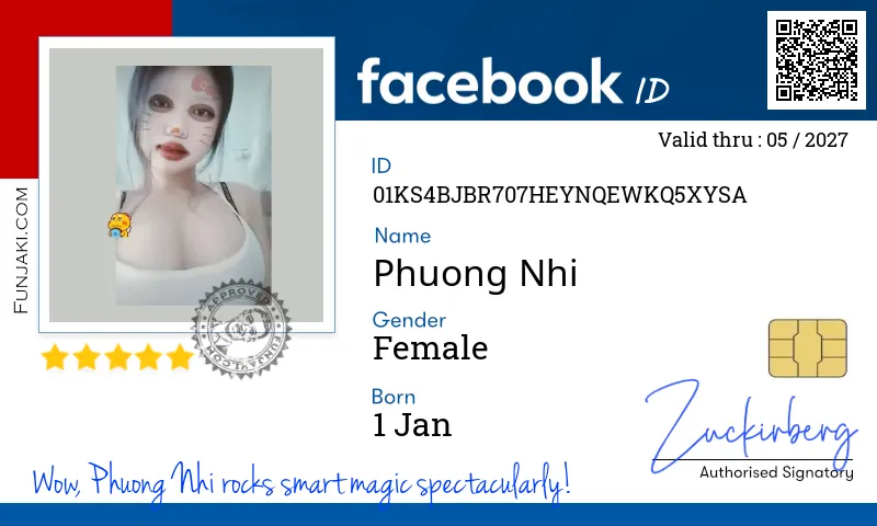 Facebook ID Card