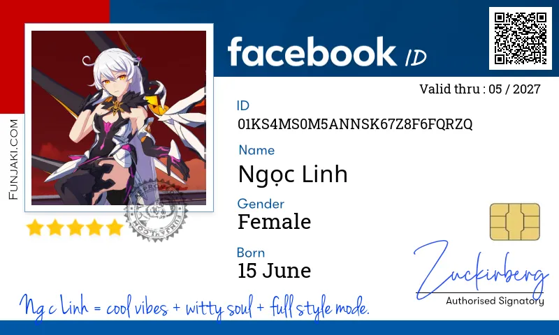 Facebook ID Card