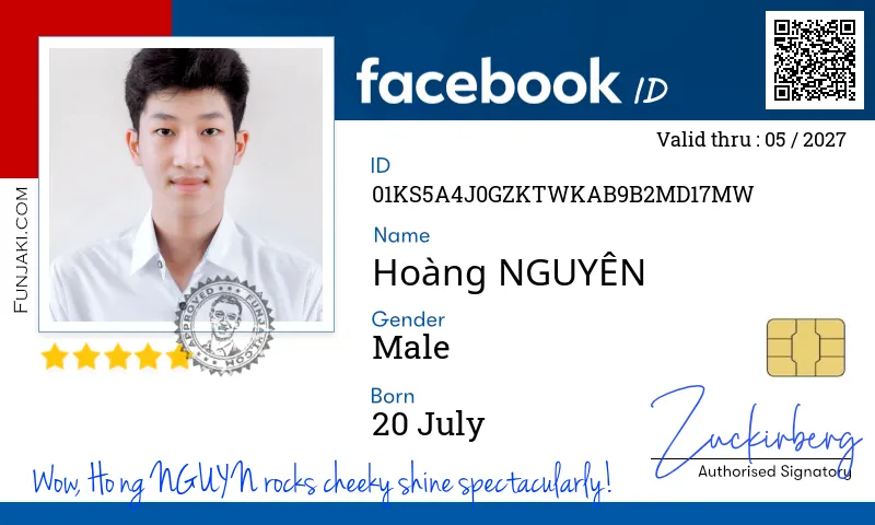 Facebook ID Card