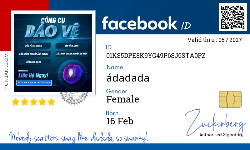 Facebook ID Card