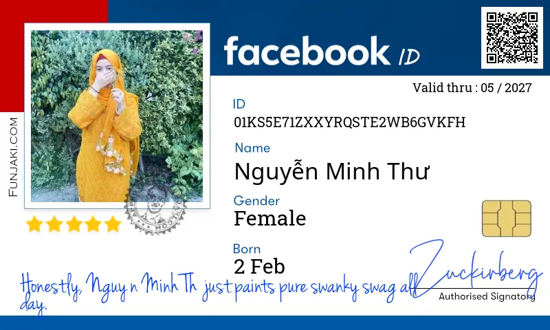 Facebook ID Card