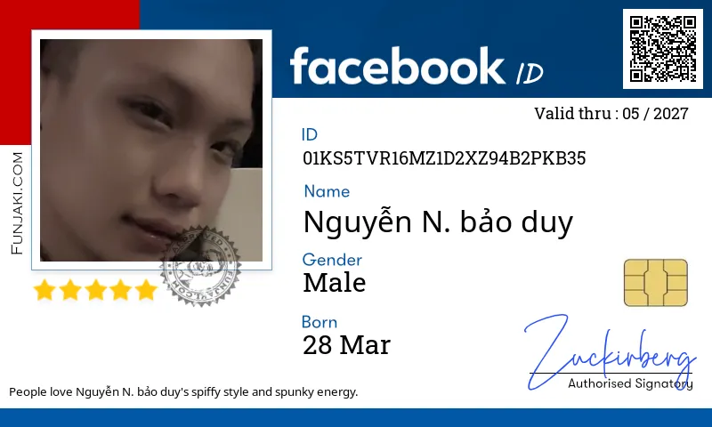 Facebook ID Card
