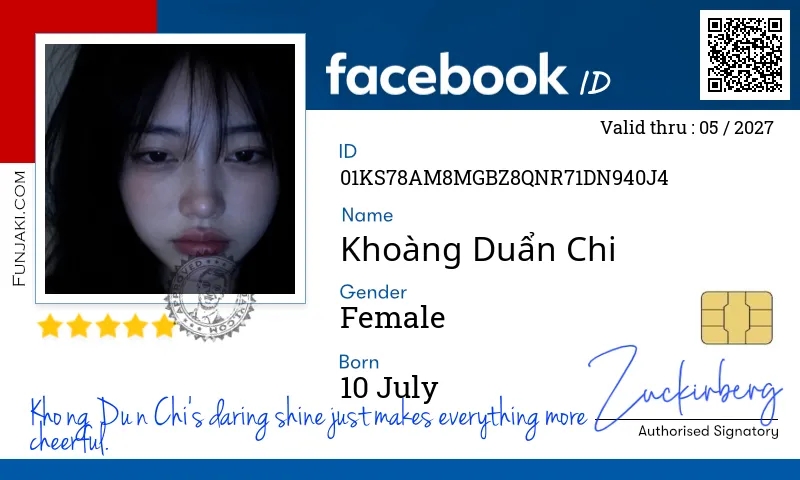 Facebook ID Card