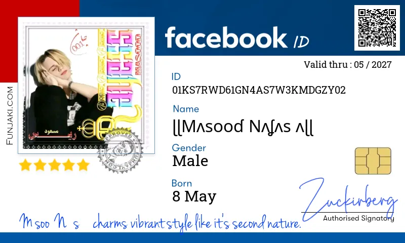 Facebook ID Card