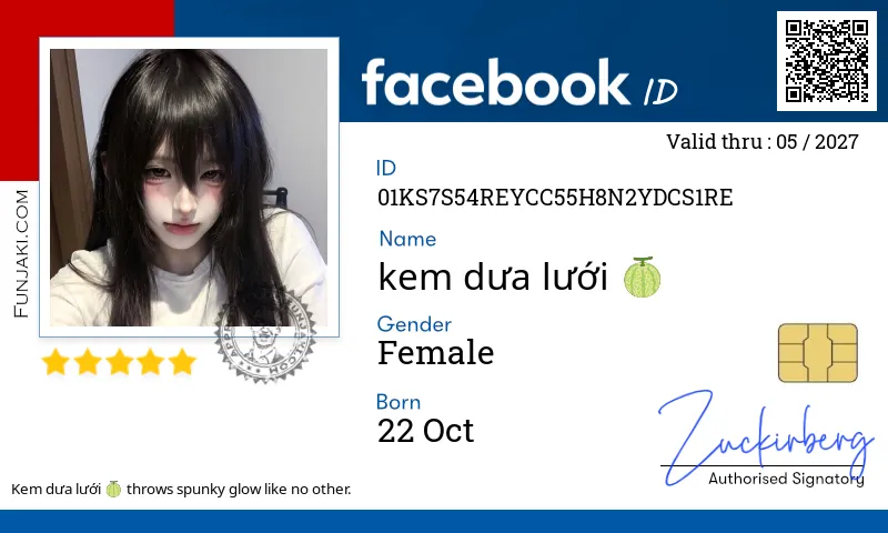 Facebook ID Card