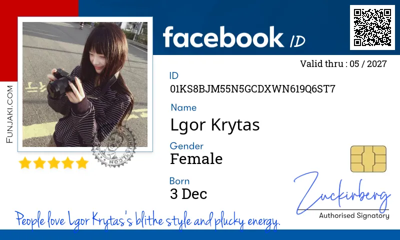 Facebook ID Card