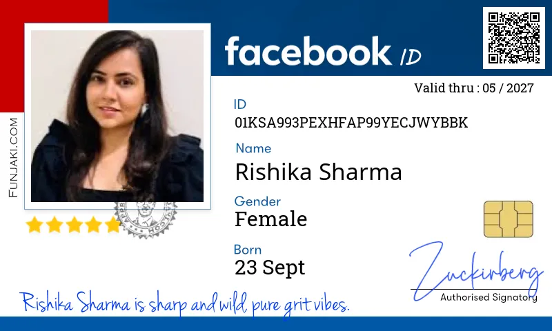 Facebook ID Card