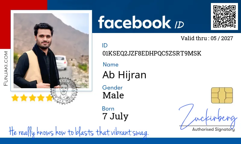 Facebook ID Card