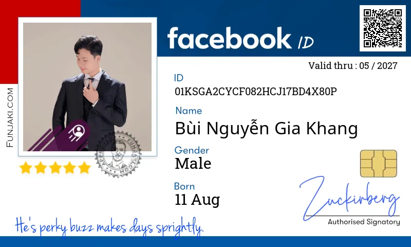 Facebook ID Card
