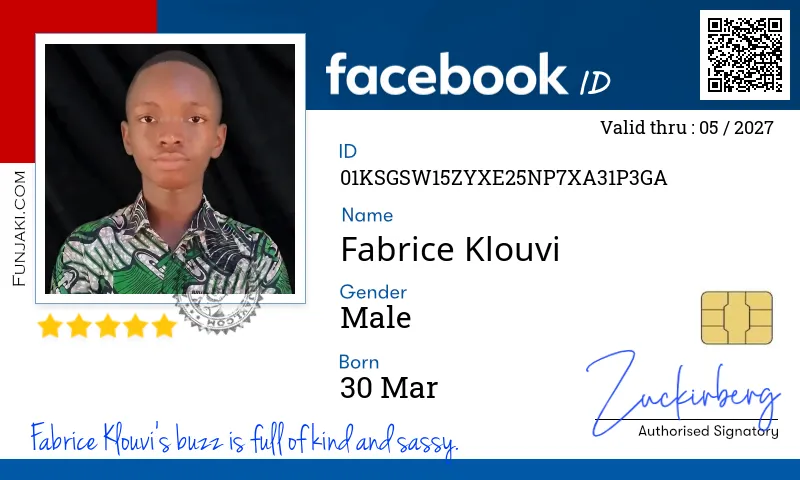 Facebook ID Card
