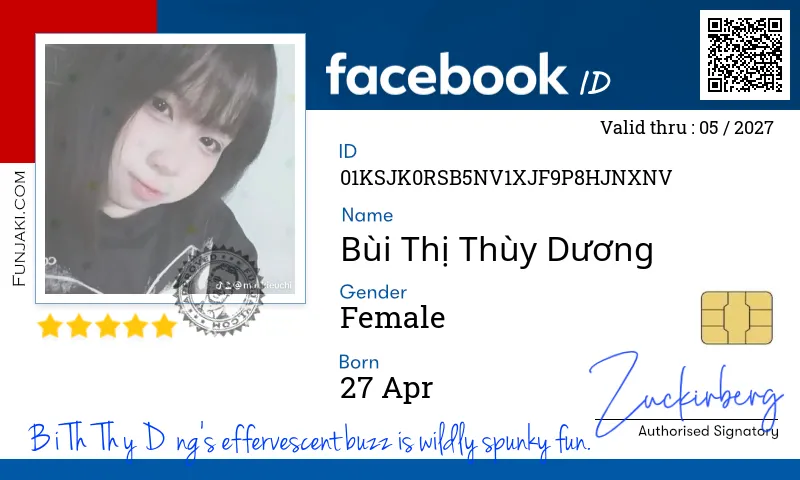 Facebook ID Card