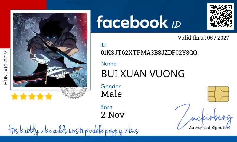 Facebook ID Card