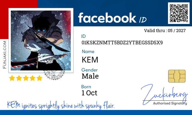 Facebook ID Card