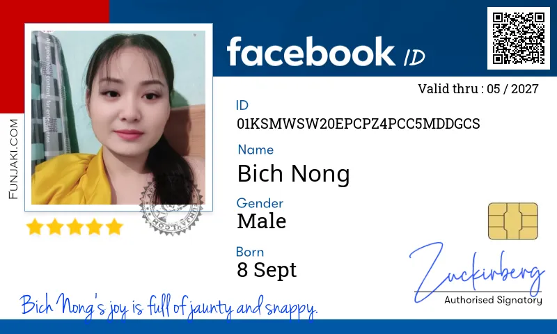Facebook ID Card