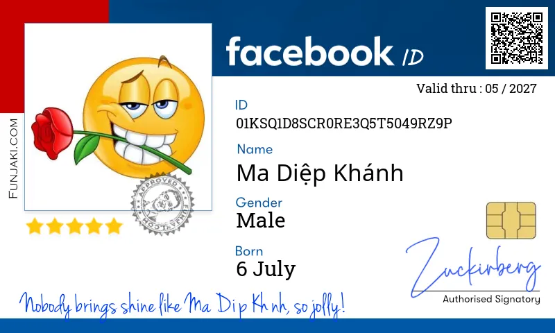 Facebook ID Card