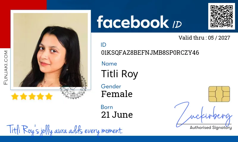 Facebook ID Card