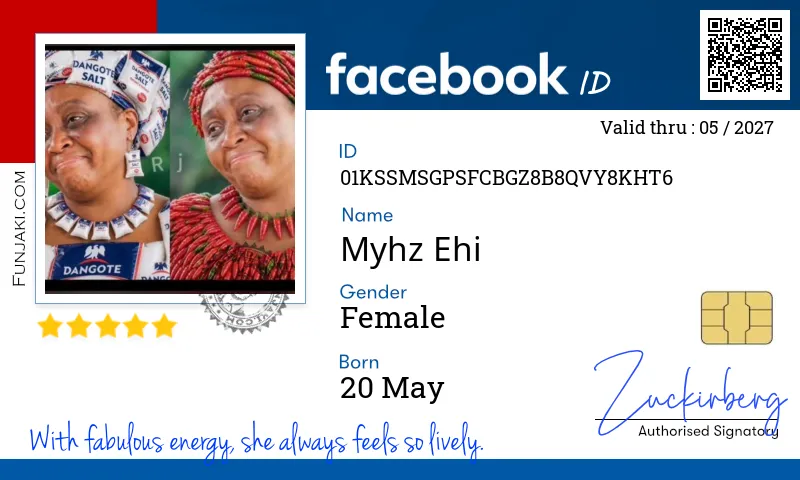 Facebook ID Card