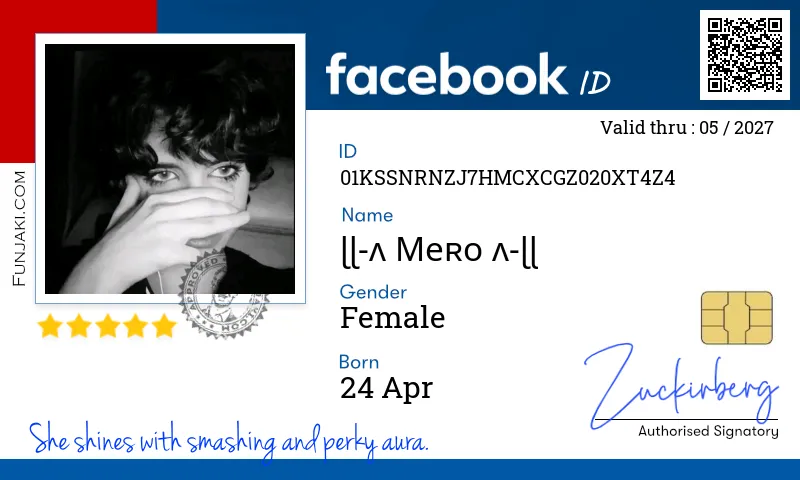 Facebook ID Card