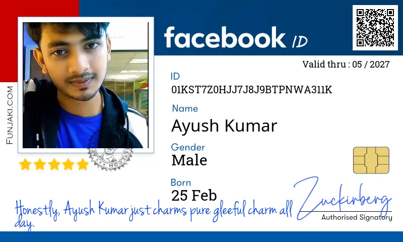 Facebook ID Card