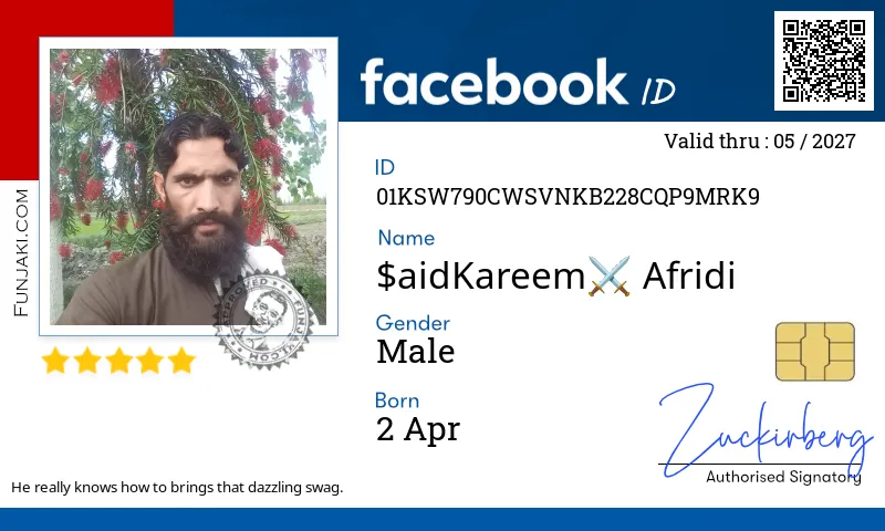 Facebook ID Card