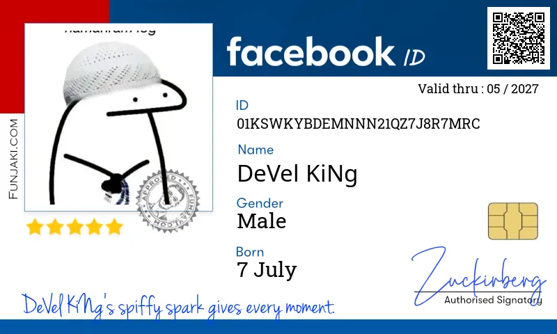 Facebook ID Card