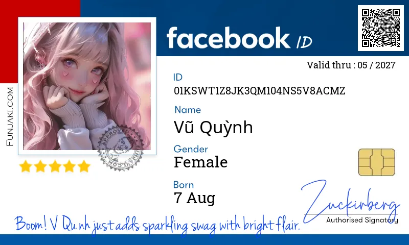 Facebook ID Card