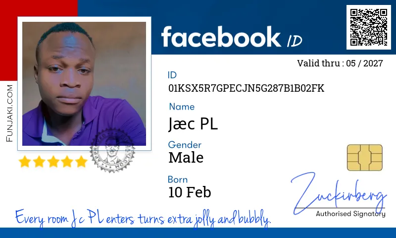 Facebook ID Card
