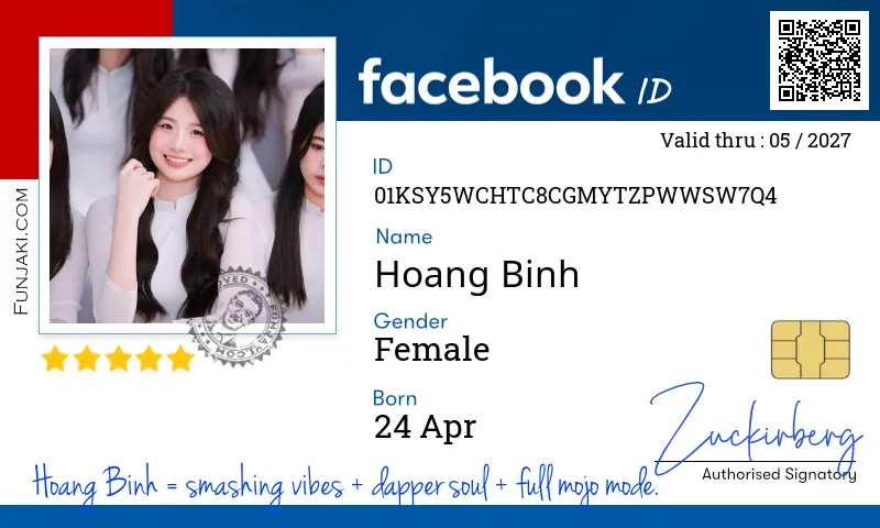 Facebook ID Card