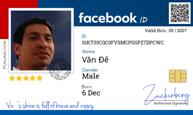 Facebook ID Card