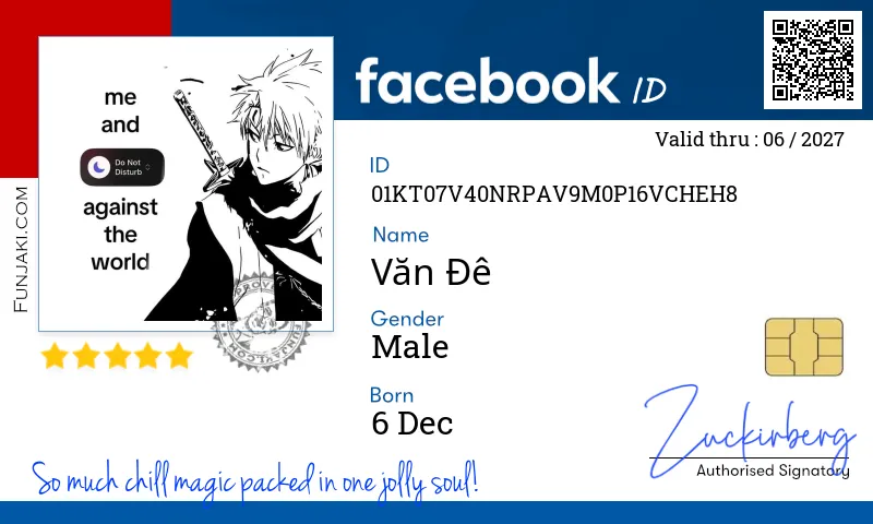 Facebook ID Card