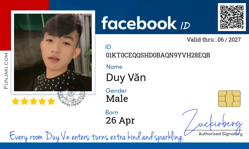 Facebook ID Card