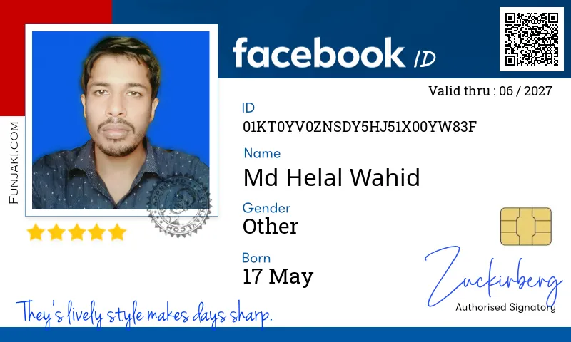Facebook ID Card