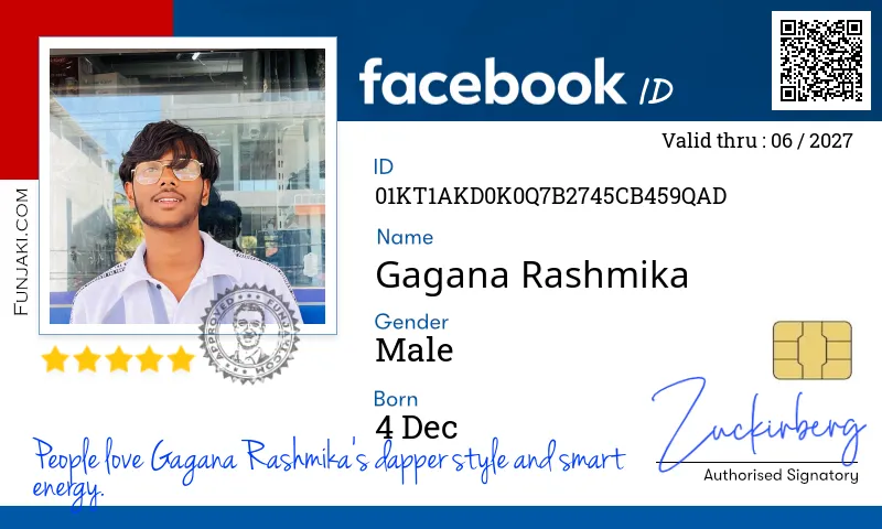 Facebook ID Card