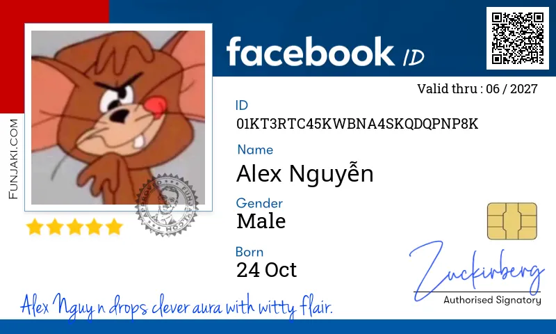 Facebook ID Card