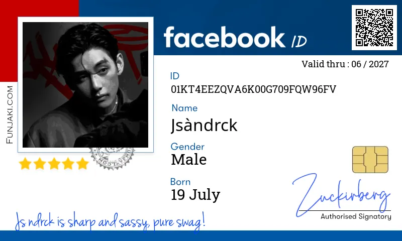 Facebook ID Card
