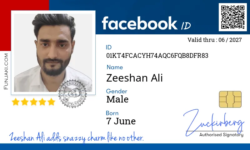 Facebook ID Card
