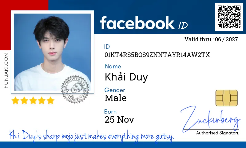 Facebook ID Card