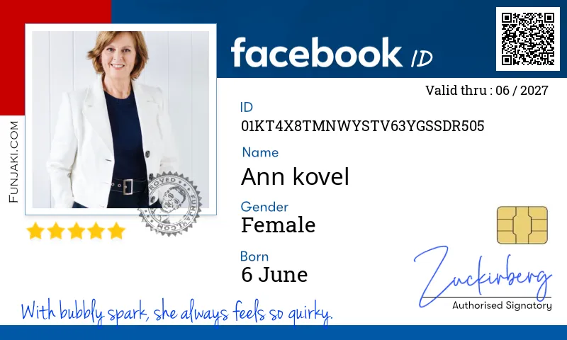 Facebook ID Card