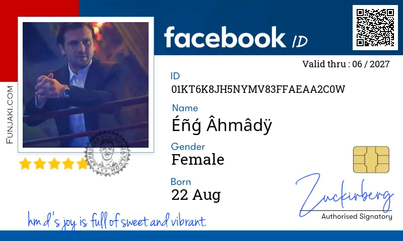 Facebook ID Card