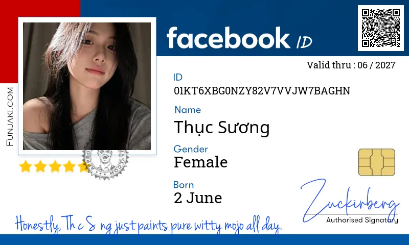 Facebook ID Card