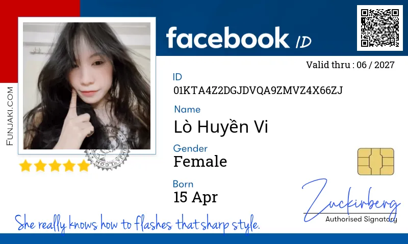 Facebook ID Card