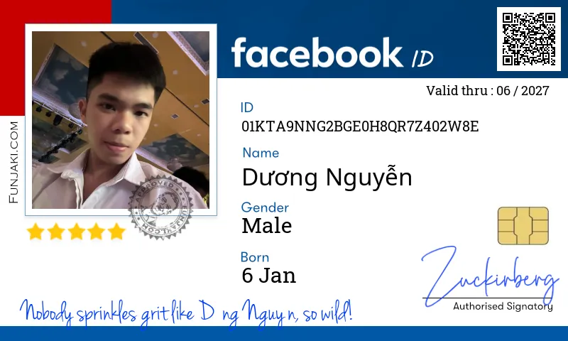 Facebook ID Card