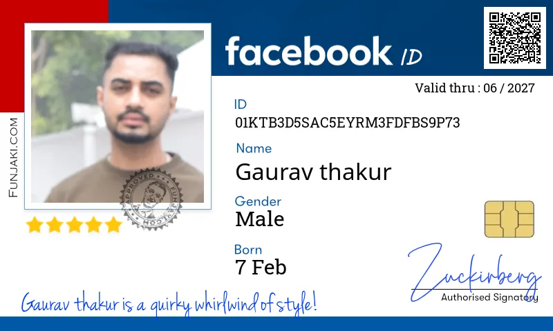 Facebook ID Card
