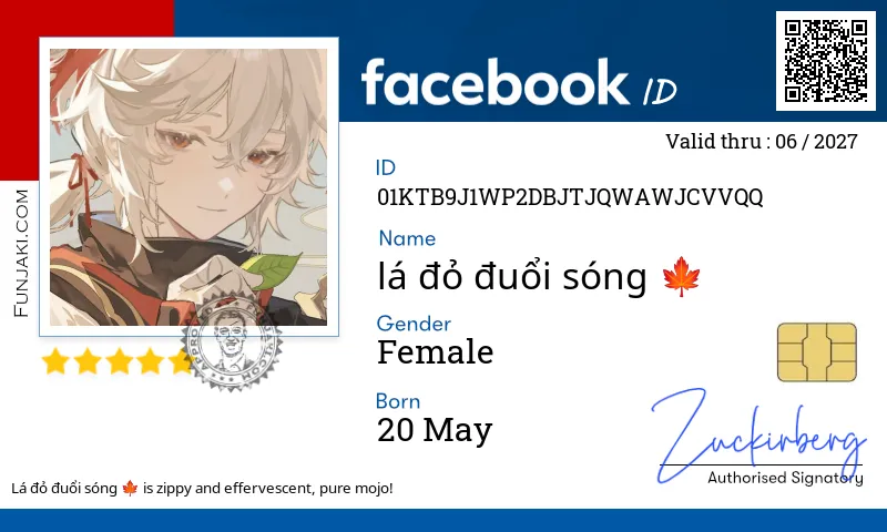Facebook ID Card