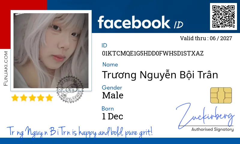 Facebook ID Card