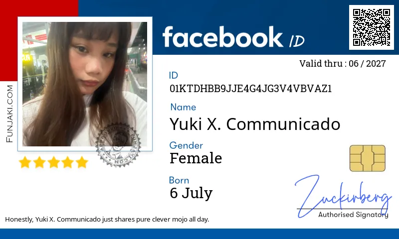 Facebook ID Card