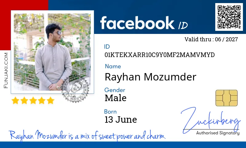 Facebook ID Card